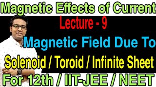 Magnetic Field Due To Solenoid  Magnetic Field Due to toroid  Magnetic Field Due to Infinite Sheet [upl. by Ennyleuqcaj]