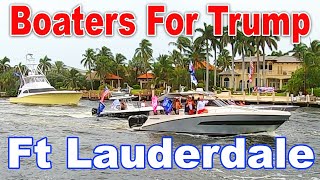 Trump Boat Parade Ft Lauderdale Massive Support For POTUS [upl. by Nadnarb766]