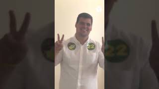 Candidato de Bolsonaro Bruno Engler exalta pesquisa e evita projetar um 2º turno ao votar em BH [upl. by Halueb]