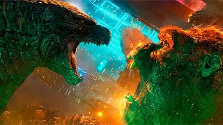 Godzilla vs Kong  Hong Kong Battle Scene  Godzilla Steps On Kong  Movie Clip HD [upl. by Mobley]