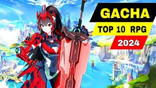 TOP 10 NEW best GACHA Games for android iOS 2024 [upl. by Ymac]