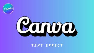 Try this to Make 3D Text Effect in Canva Step by Step Tutorial [upl. by Salem]