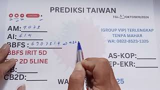 PREDIKSI TAIWAN MALAM INI 31 OKTOBER 2024  PREDIKSI TOGEL TAIWAN HARI INI  BOCORAN TAIWAN [upl. by Eceinwahs680]