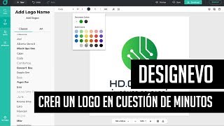 DesignEvo Crea un logo en cuestión de minutos [upl. by Ahseim96]