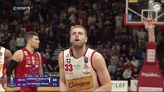 Focus Vasilis Charalampopoulos in Gara 3 PesaroMilano 🏀⚪🔴 [upl. by Enna]