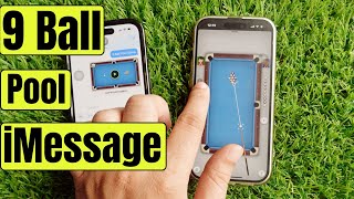 How to Play 9 Ball Pool on iMessage iPhone Game app for iMessage [upl. by Uela725]