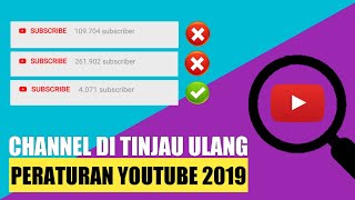 PERATURAN YOUTUBE 2019 BANYAK CHANNEL YANG DISMONETISASI MASAL [upl. by Anitsugua692]