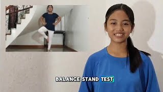 How to do Stork Balance Stand Test Perform  Position  Physical Education  VereYT [upl. by Nivrag]