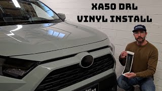 2019 RAV4 5th Gen XA50 DRL Overlay Install [upl. by Ayatan]