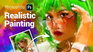 Photoshop Painting Effect in one click  Virtuoso UXP Plugin [upl. by Remy]