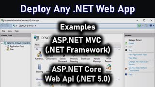 How to Publish amp Locally Deploy NET Framework  NET Core Web Apps [upl. by Ahseile680]