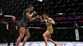 UFC 277  Julianna Pena vs Amanda Nunes  Womens Bantamweight Title Bout 73022  UFC 4 Simulation [upl. by Attikram]