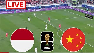 Indonesia U20 VS China Live Football Gameplay  International Friendly Match  Indonesia vs China [upl. by Edy]