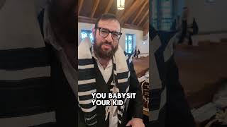 Are babies allowed in the synagogue during prayers 👶🕍 [upl. by Eleynad]