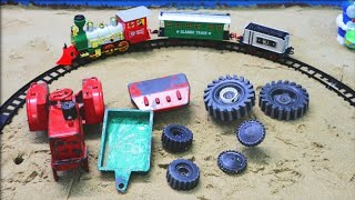 Mini Trac Arjun Mahindra tractor trolley tut gaya hai repair karte hai train videos [upl. by Eiralam933]