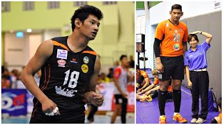 224cm Tallest Player in Volleyball History  Wutthichai Suksala HD [upl. by Aiceila542]