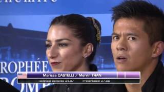 Trophee Eric Bompard 2015 Pairs SP Group 1 [upl. by Nossaj]