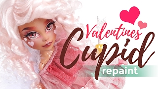 Valentines Collab 💘Cupid  Custom MH Doll Repaint  Mozekyto 1 [upl. by Ary]