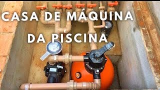 Veja como ficou a casa de máquina da piscina [upl. by Anailuj]