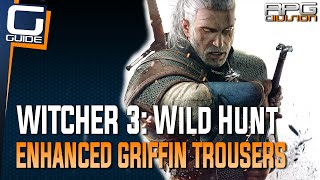 Witcher 3 The Wild Hunt  Enhanced Griffin Trousers Diagram Location Griffin School Gear [upl. by Nawram]