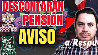 MALAS NOTICIAS ¿DESCONTARÁN DINERO PENSIÓN IMSS en SEPTIEMBRE PENSIONADOS IMSS e ISSSTE y BIENESTAR [upl. by Aniret423]