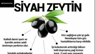 SİYAH ZEYTİNİN FAYDALARI DİYETİSYEN BESLENME UZMANI VE DİYET UZMANI METEHAN UYSAL [upl. by Kcirderf671]