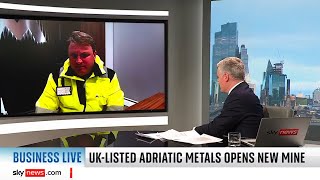 Adriatic Metals CEO Paul Cronin Discusses Europes New Metals Mine on Sky News [upl. by Notreve]