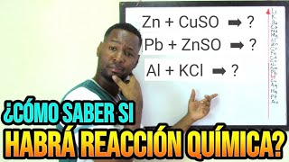 PREDICCIÓN DE REACCIONES QUÍMICAS  SERIE DE ACTIVIDAD DE LOS METALES [upl. by Quint602]