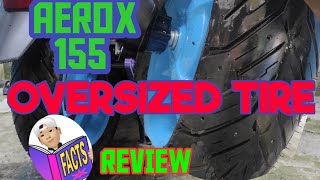 AEROX 155 OVERSIZED TIRE PIRELLI ANGEL SCOOTER REVIEW [upl. by Marden]