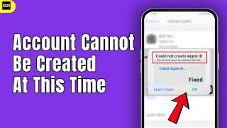 Could Not Create Account Your account cannot be created at this time  Apple ID Problem 2024 [upl. by Amalbena]