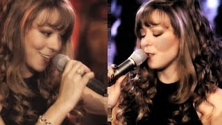 Mariah Carey  Undubbed VS Dubbed quotJoy To The Worldquot Live at St John The Divine 1994 [upl. by Prochora727]