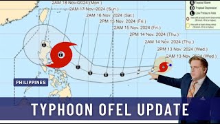 Typhoon Ofel  Usagi nears landfall in Luzon where flooding is already happening [upl. by Ahseinod]