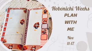 Hobonichi Weeks Plan With Me Nov 1117 [upl. by Ynoffit]