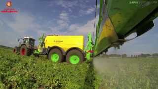 Fendt 828  Dammann ProfiClass 12000 spraying in 2013 [upl. by Aizan]