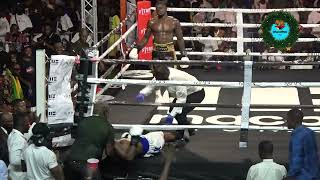 Freezy Macbones vs Nigerias Oladimeji Salami  Full Fight Knockdown [upl. by Gimble]