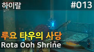 13 루요 타우의 사당 하이랄 Rota Ooh Shrine 젤다의전설 [upl. by Paddie]