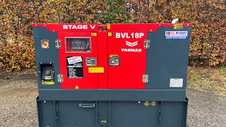 Starting up Yanmar 4TNV88 20 kVA Stage 5 300 liter generator aggregaat [upl. by Aicined]