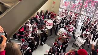 Ohio State University Marching Band march to Skull Session prior to Indiana football game 2024 [upl. by Nehemiah911]