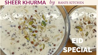 Sheer Khurma Recipe  Eid Special Recipe  Famous dessert Recipe by Ranis kitchen with English Sub [upl. by Nagiem]