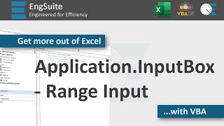 How to use Range Data Type for ApplicationInputBox  Excel VBA [upl. by Trudnak287]