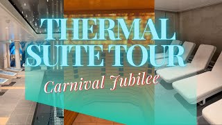 Carnival Jubilee Thermal Suite Tour in Cloud 9 Spa [upl. by Gnem889]