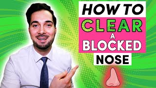 Stuffy Nose  How To Get Rid Of A Stuffy Nose Clear Blocked Nasal Congestion [upl. by Cornew916]