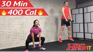 30 Minute HIIT Tabata Workout for Fat Loss amp Strength High Intensity Interval Training Home Routine [upl. by Litnahs]