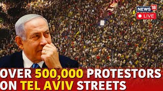 Tel Aviv Protest Today LIVE  Protesters Against Benjamin Netanyahu  Israel Protest Tel Aviv  N18G [upl. by Bixby]