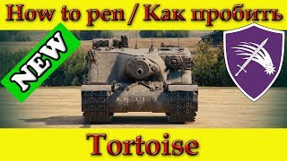 How to penetrate Tortoise weak spots  World Of Tanks [upl. by Edorej936]