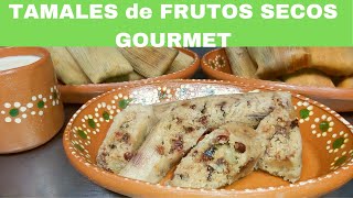 Tamales gourmet de frutos secos dulces RecetasdeLuzMa [upl. by Evette673]