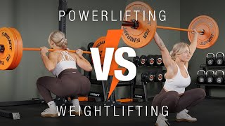 Powerlifting vs Weightlifting [upl. by Hpejsoj]