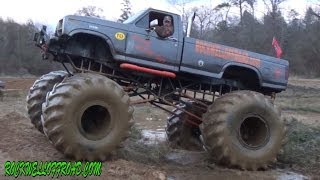 BIG FORD MUD TRUCK WITH FLOTATION TIRES [upl. by Linell55]