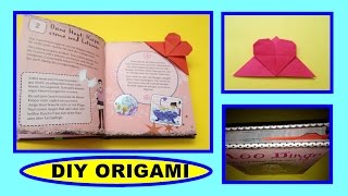 DIY ORIGAMI BOOKMARK HEART QUICK EASY GIFT GUIDE SIMPLE IDEAS HERZ LESEZEICHEN GESCHENK [upl. by Eedak]