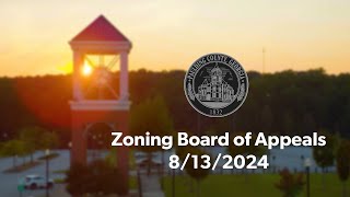 Zoning Board of Appeals  8132024 [upl. by Prospero]